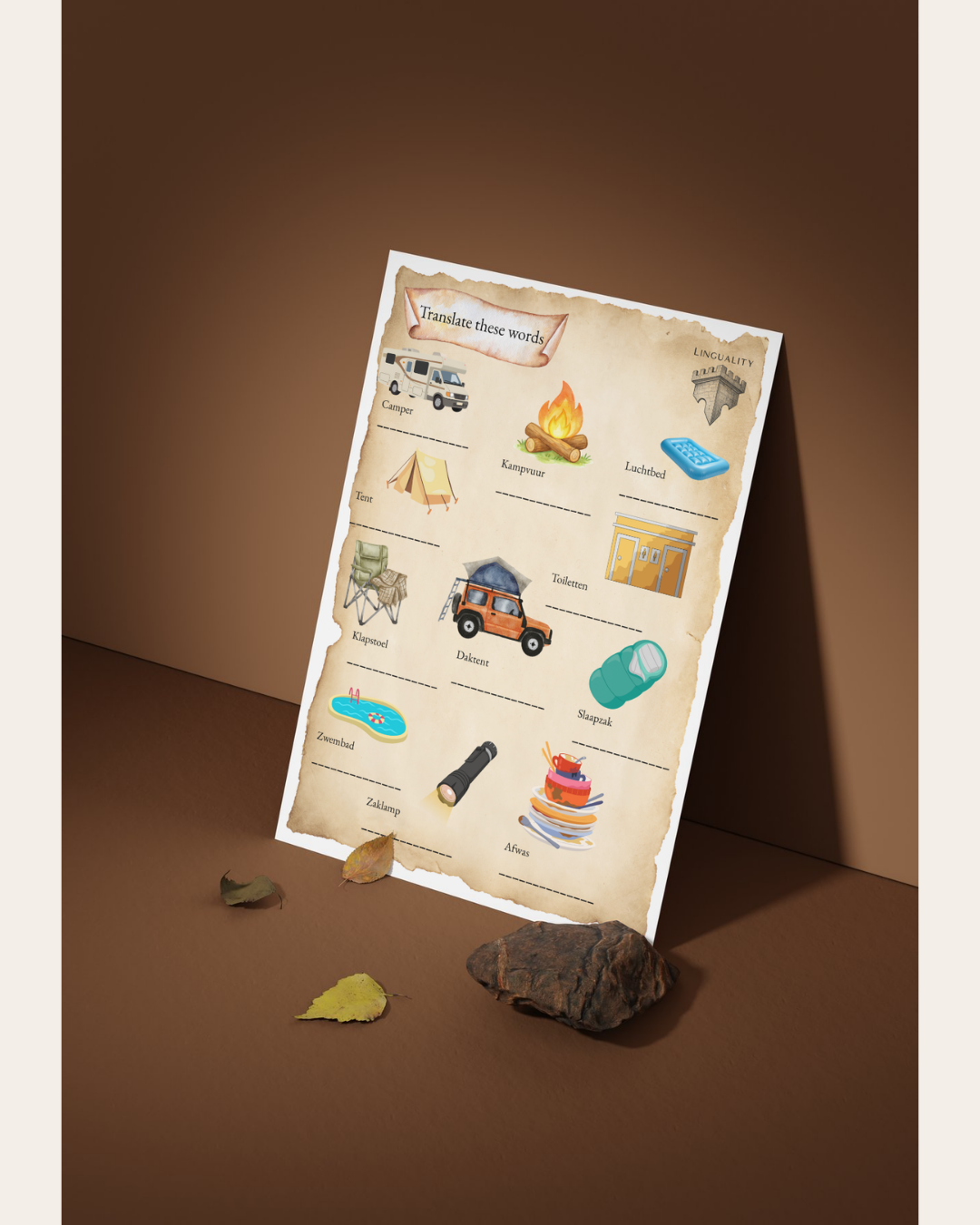 Lespakket Thema: Camping (digitaal product)