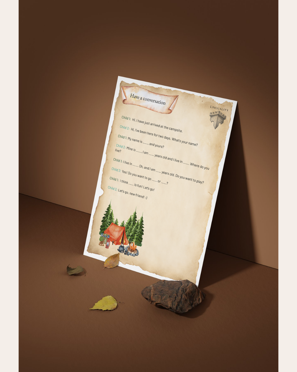 Lespakket Thema: Camping (digitaal product)
