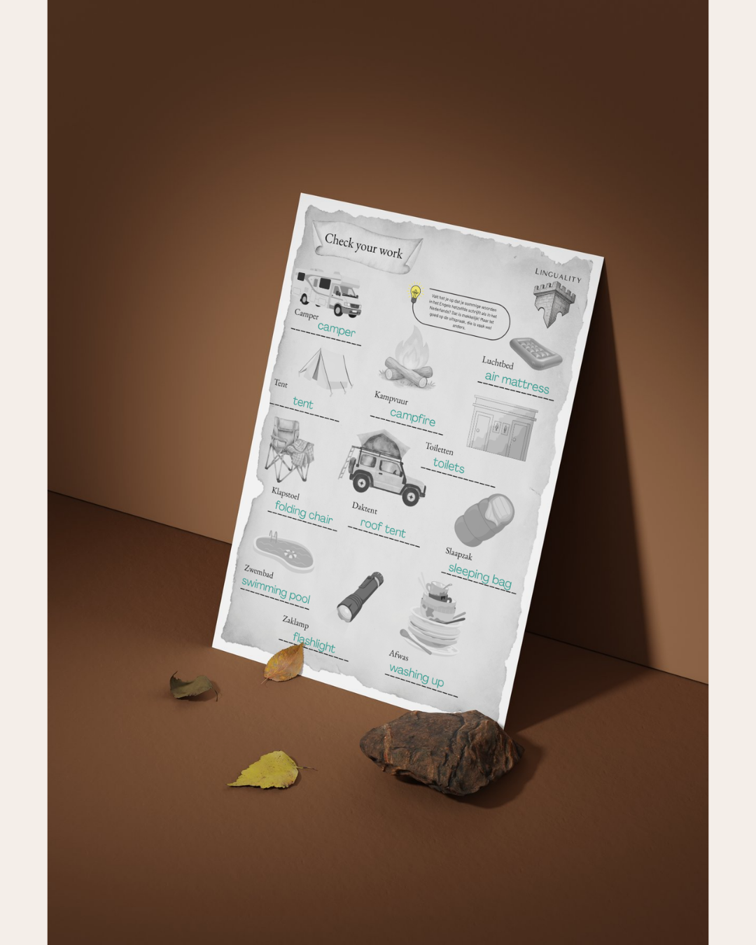 Lespakket Thema: Camping (digitaal product)