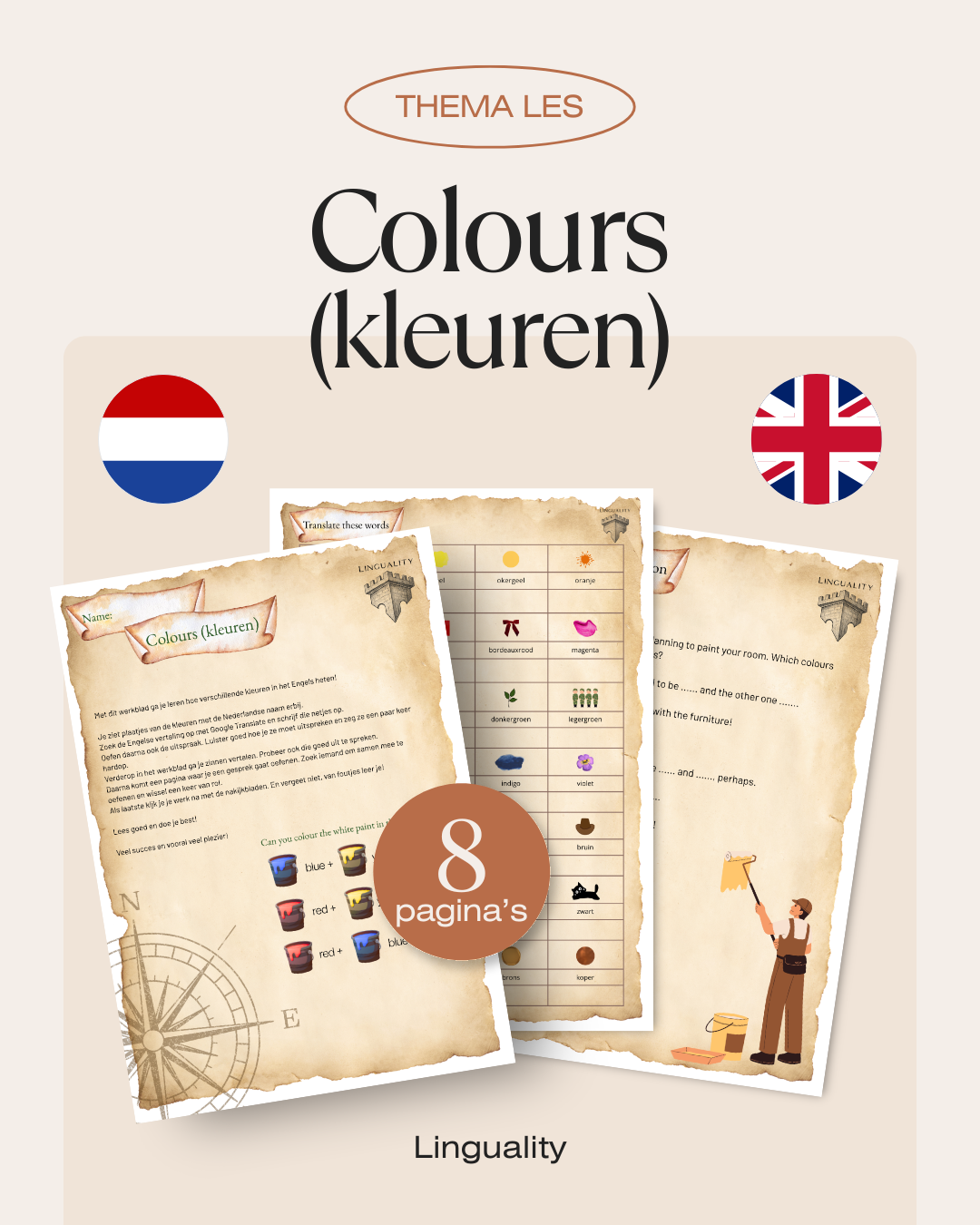 Lespakket Thema: Colours (digitaal product)