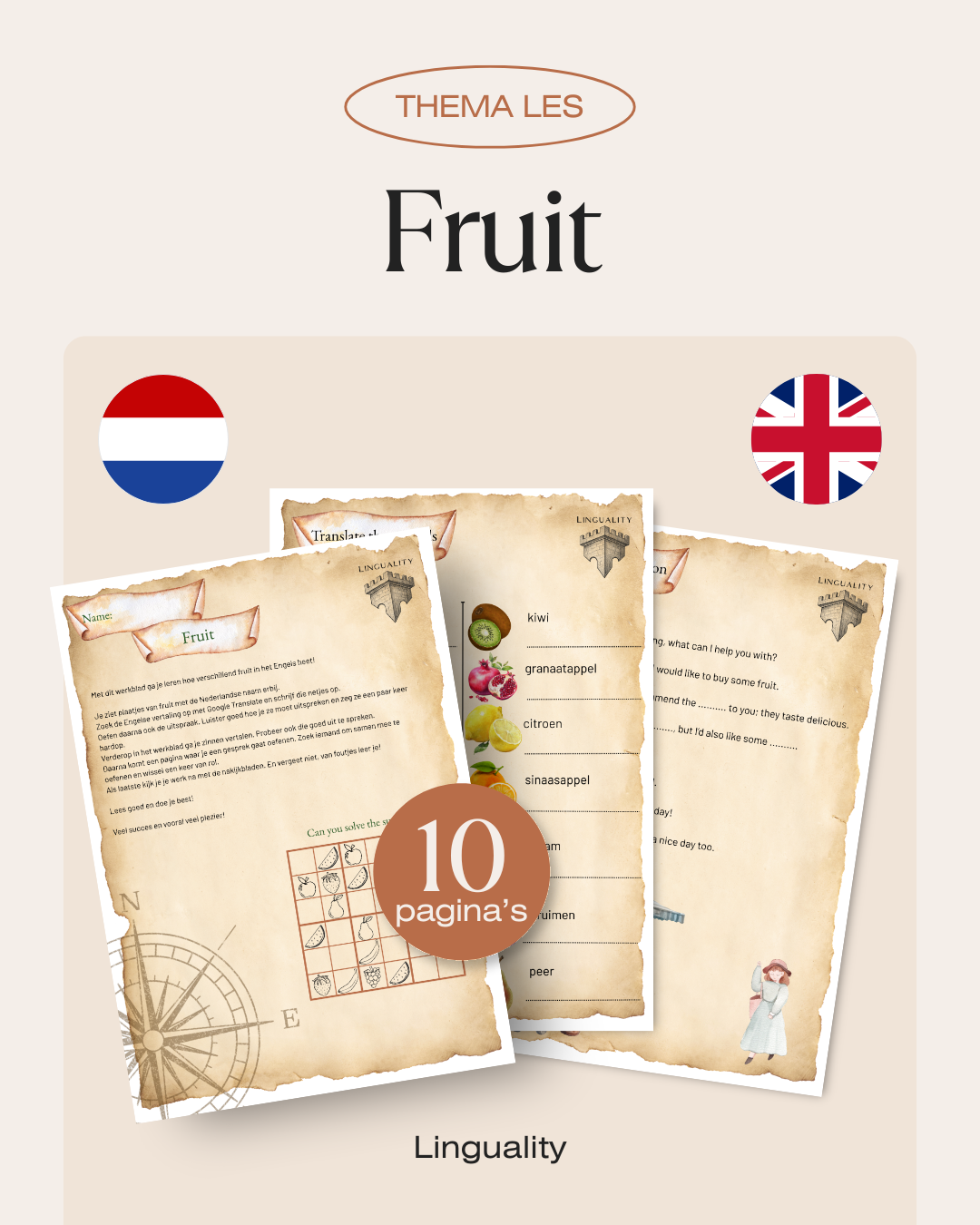 Lespakket Thema: Fruit (digitaal product)