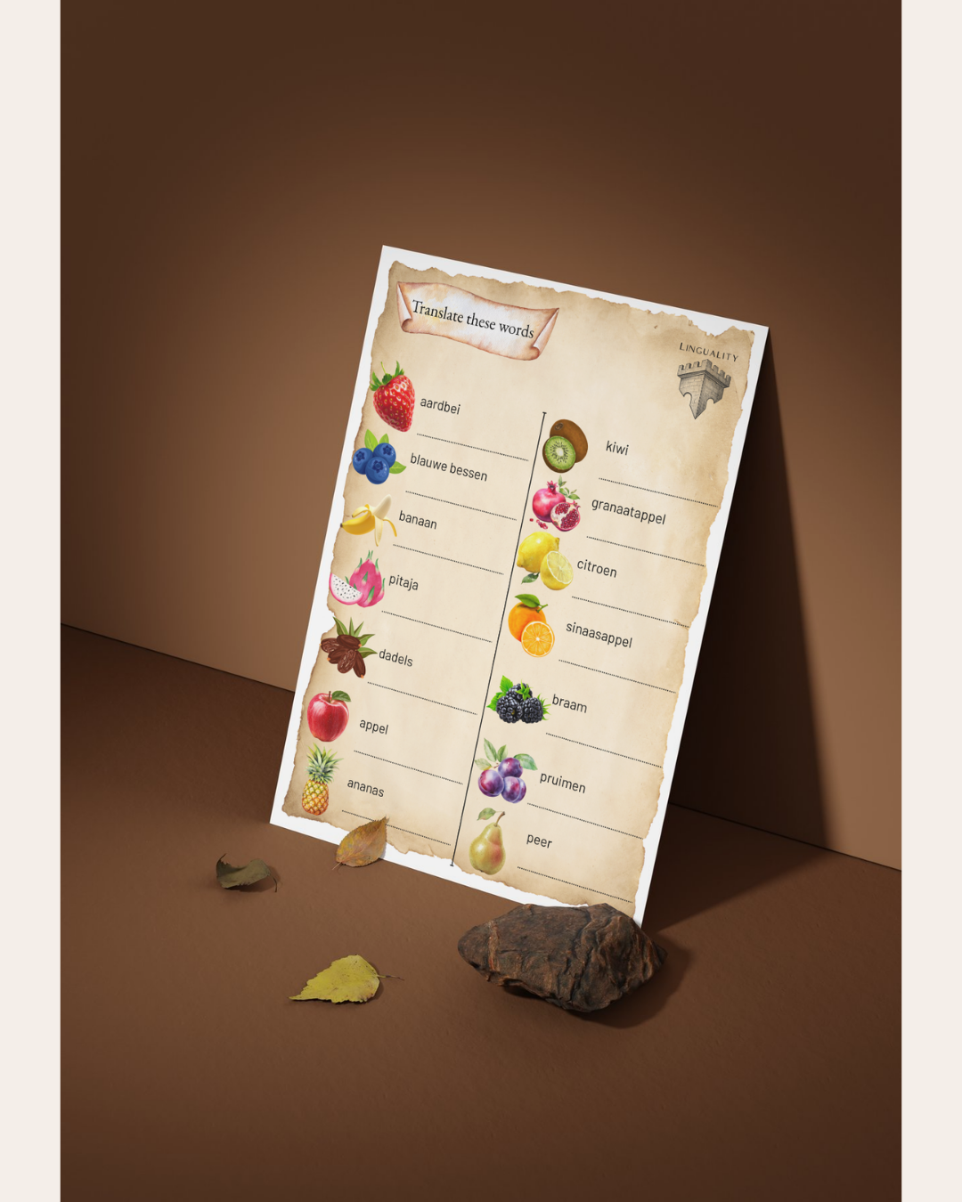 Lespakket Thema: Fruit (digitaal product)