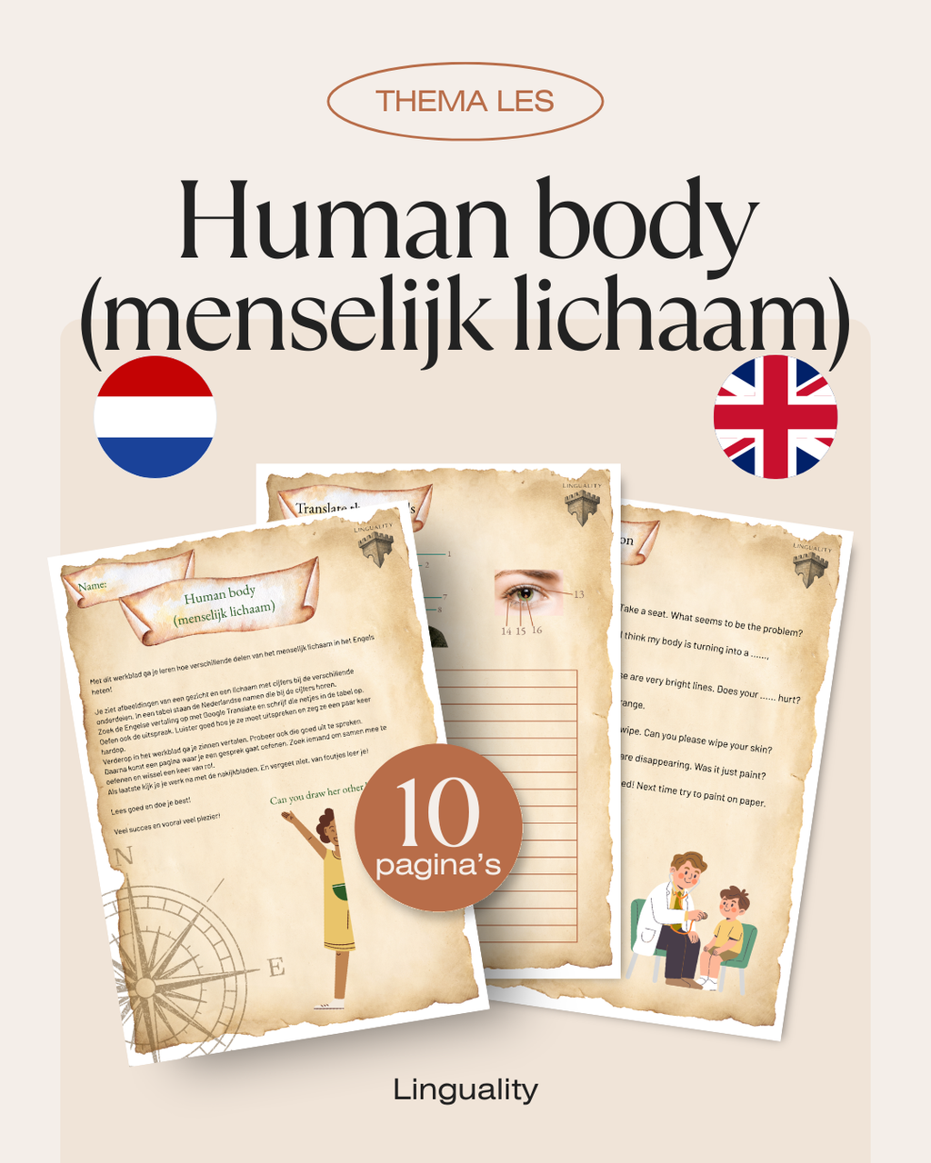 Lespakket Thema: Human body (digitaal product)