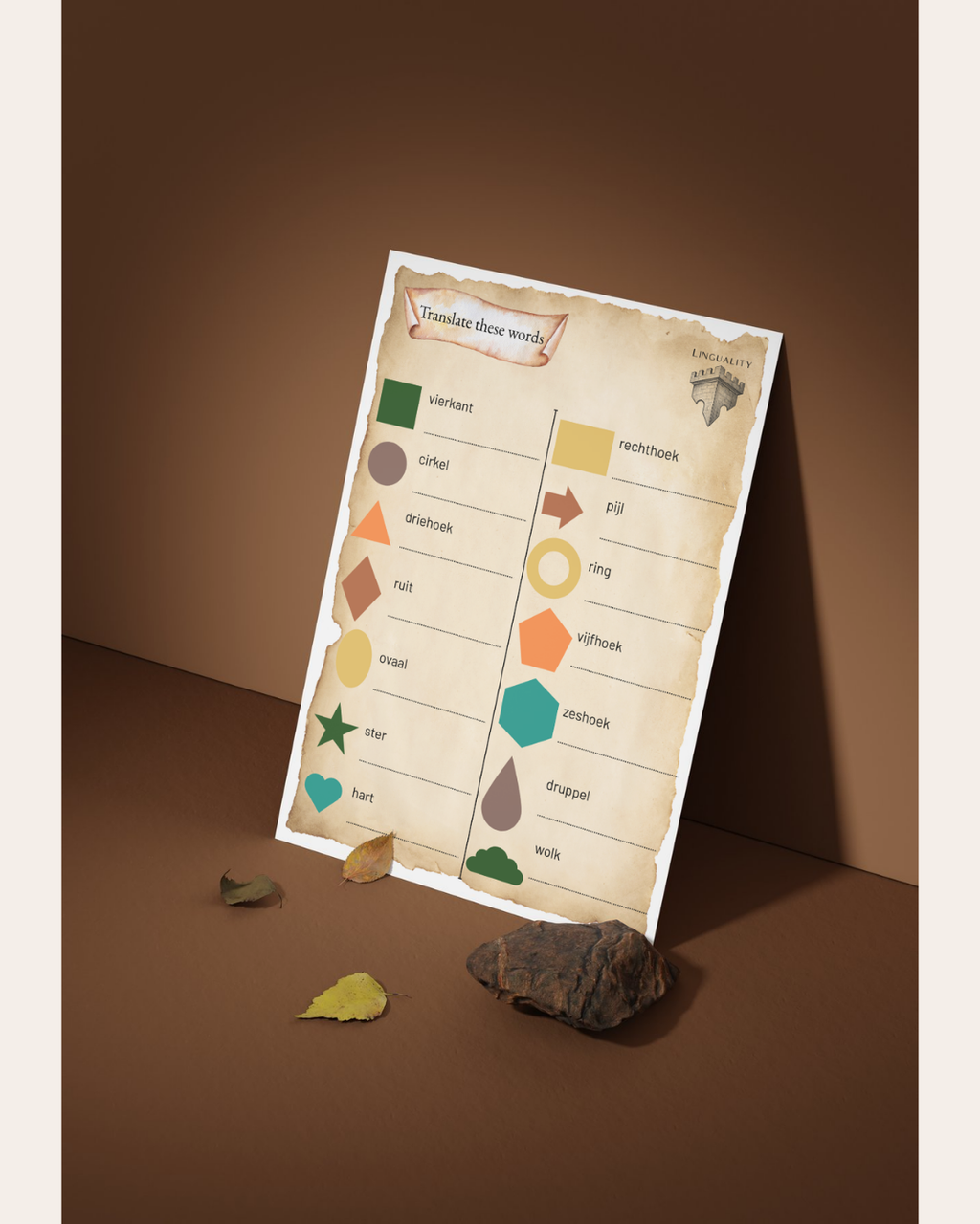Lespakket Thema: Shapes - FREE TRIAL - (digitaal product)