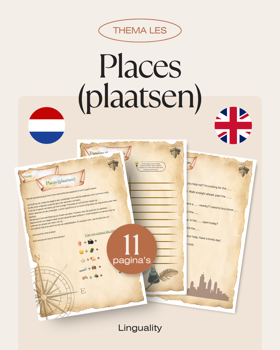 Lespakket Thema: Places (digitaal product)